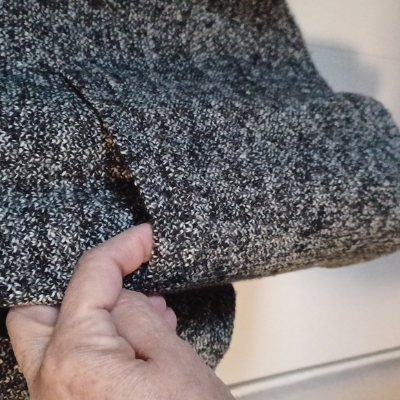 Soft Surroundings, black tweed jacket, open front, no closures SZ M. - Picture 3 of 6